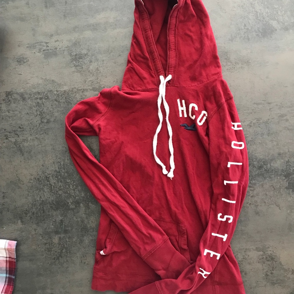 Hollister red hoodie